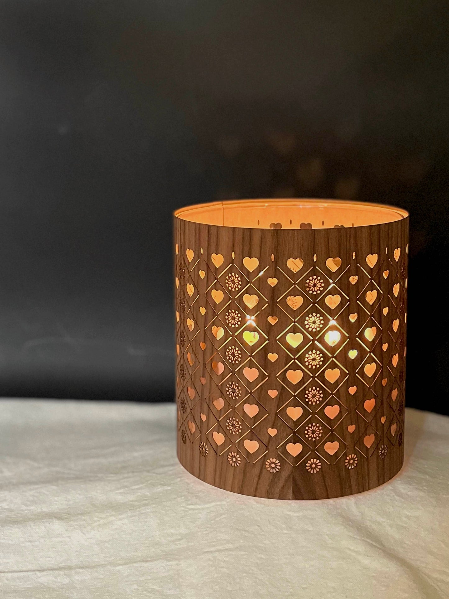 The Hygge Hearts Candle Holder