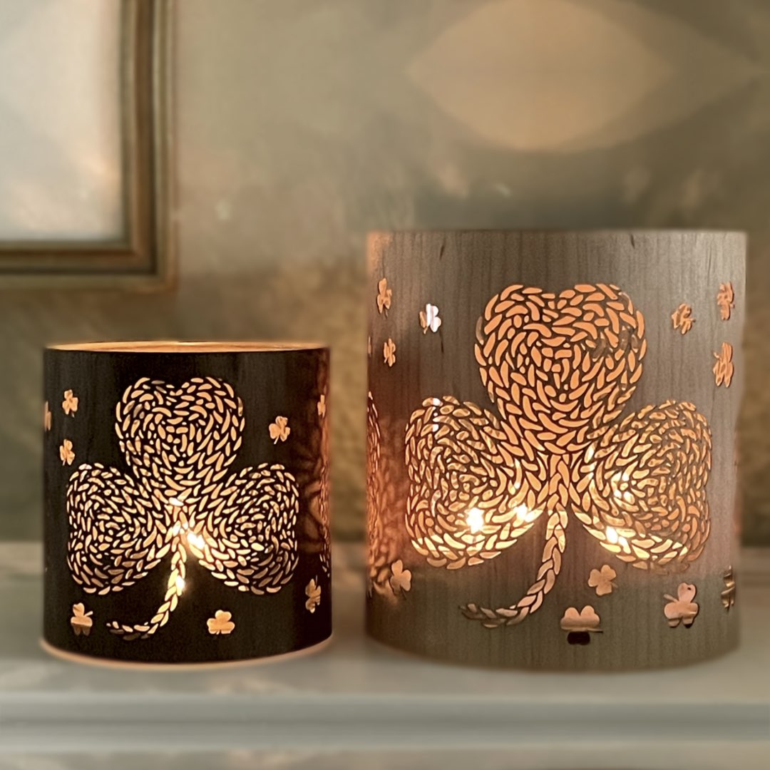 A Shamrock Candle Lantern - Irish Inspired