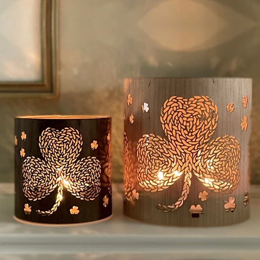A Shamrock Candle Lantern - Irish Inspired