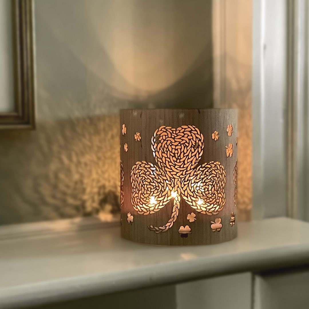 A Shamrock Candle Lantern - Irish Inspired
