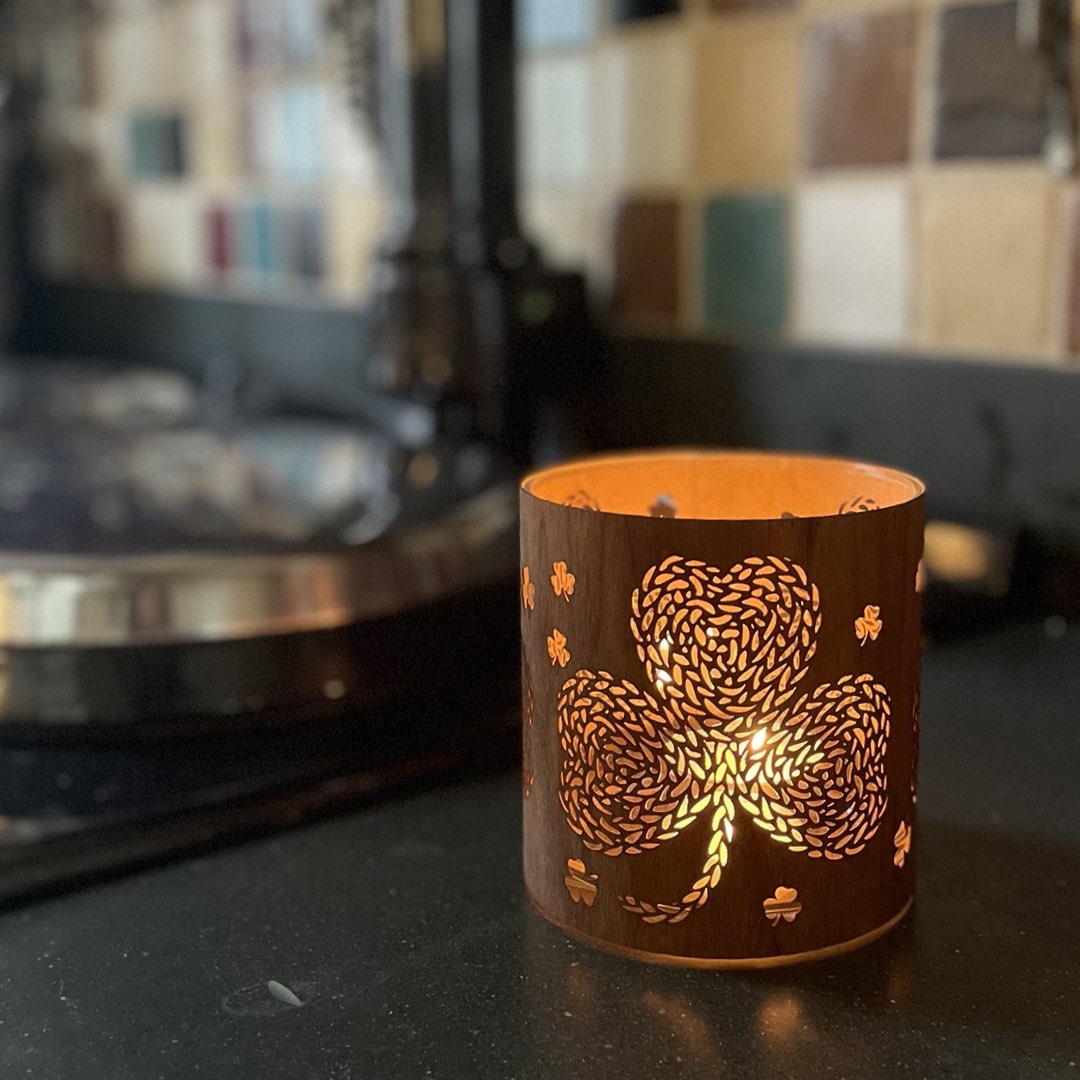 A Shamrock Candle Lantern - Irish Inspired