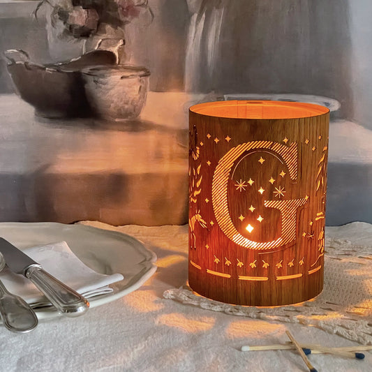 G - Monogram Letter G Candle Lantern