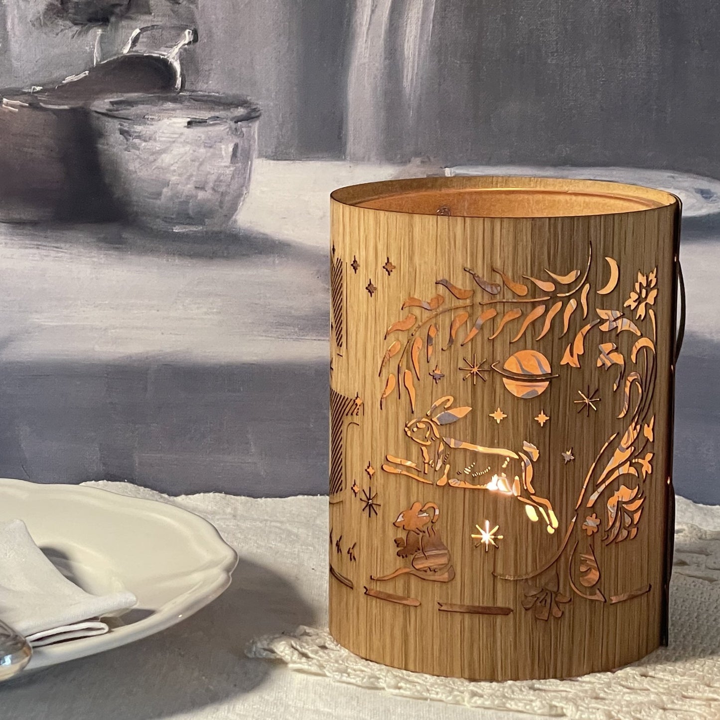 G - Monogram Letter G Candle Lantern