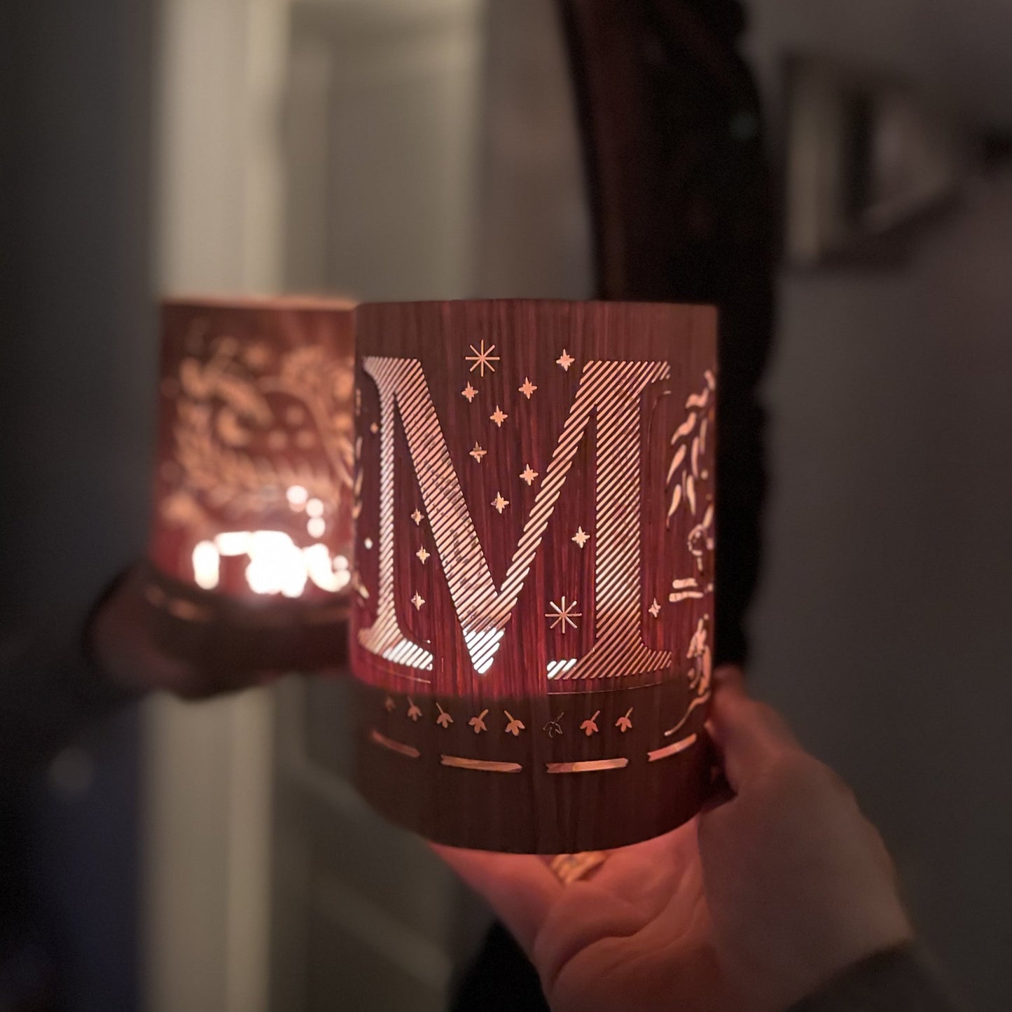 M - Monogram Letter M Candle Lantern