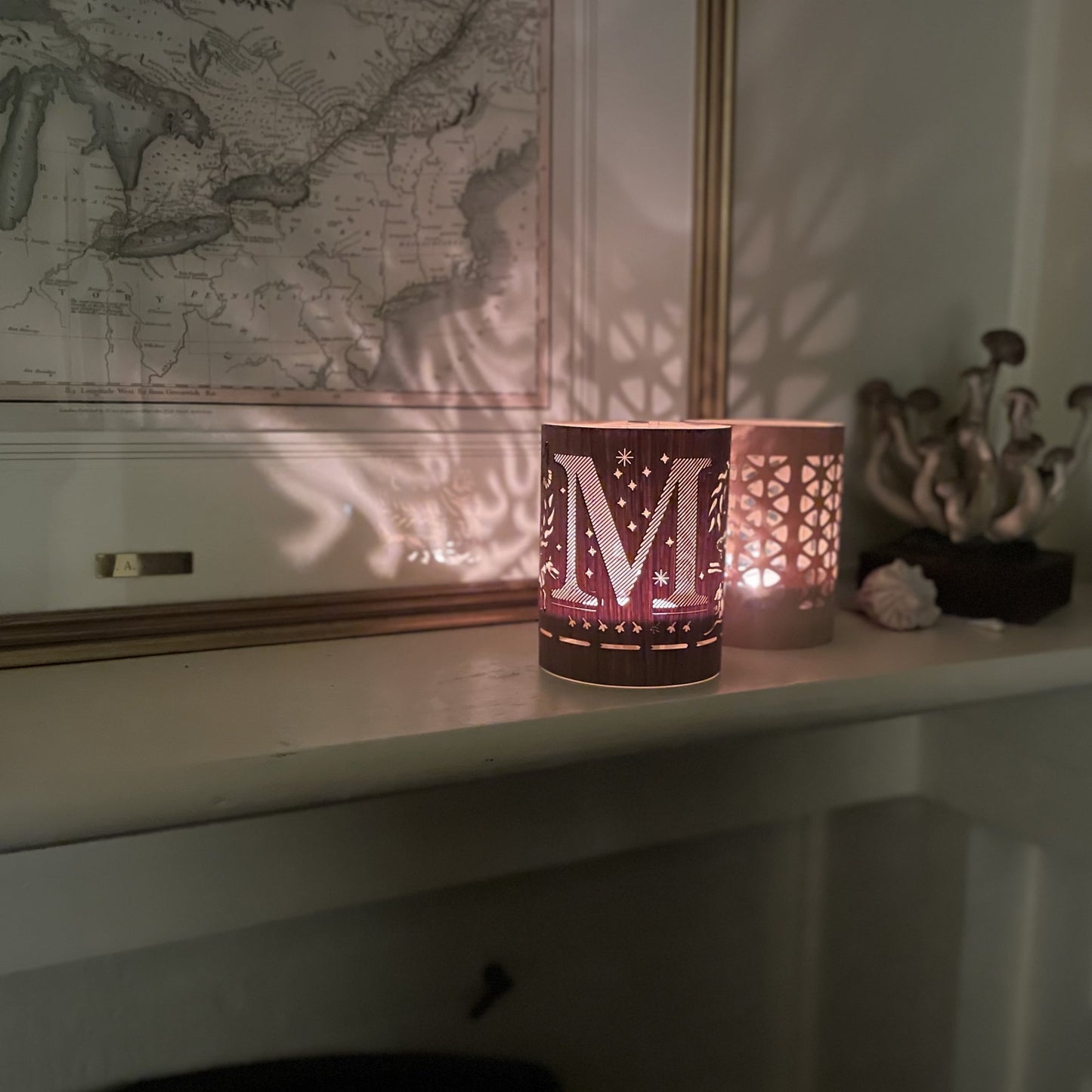 M - Monogram Letter M Candle Lantern