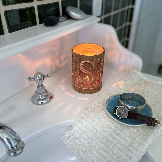 S - Monogram Letter S Candle Lantern