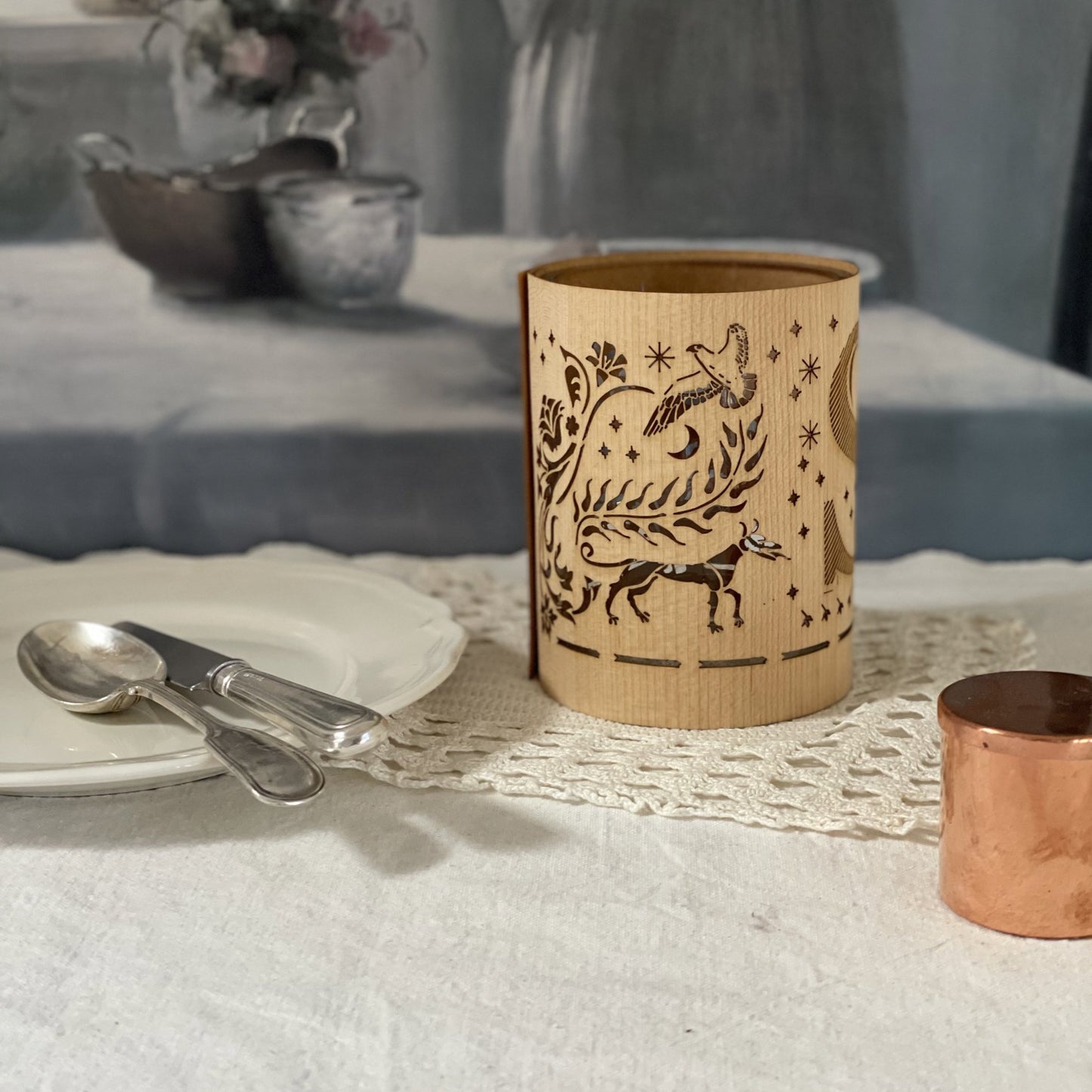 S - Monogram Letter S Candle Lantern