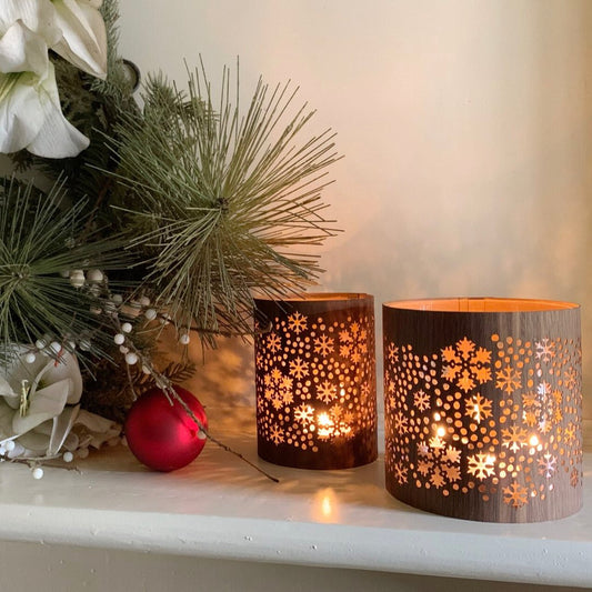 A Snowflake candle lantern