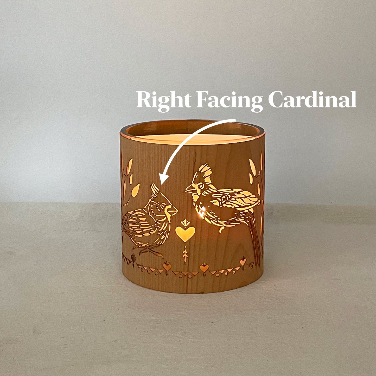 The Cardinal Candle Holder