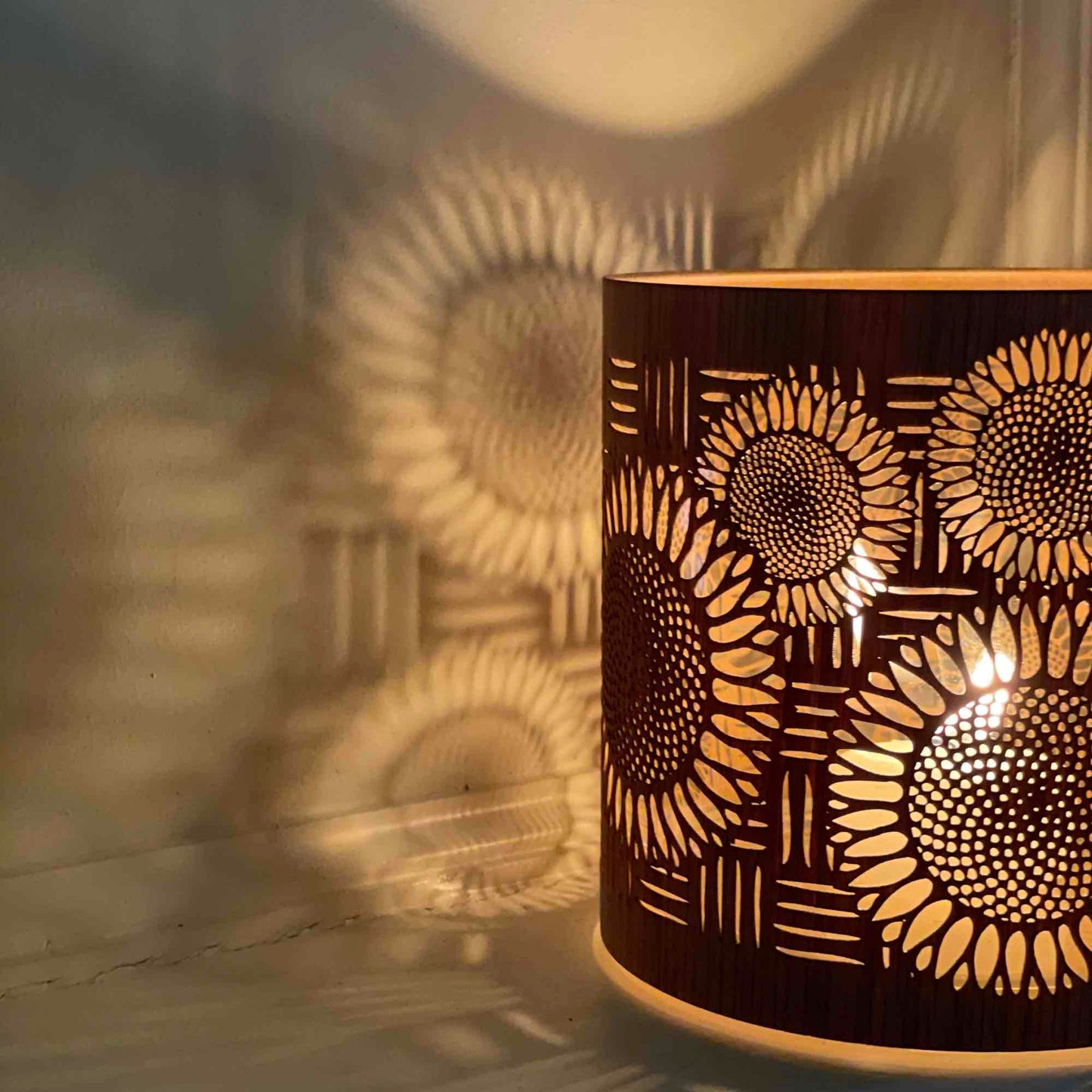 The Sunflower - the Fibonacci sequence perfected in candle light.