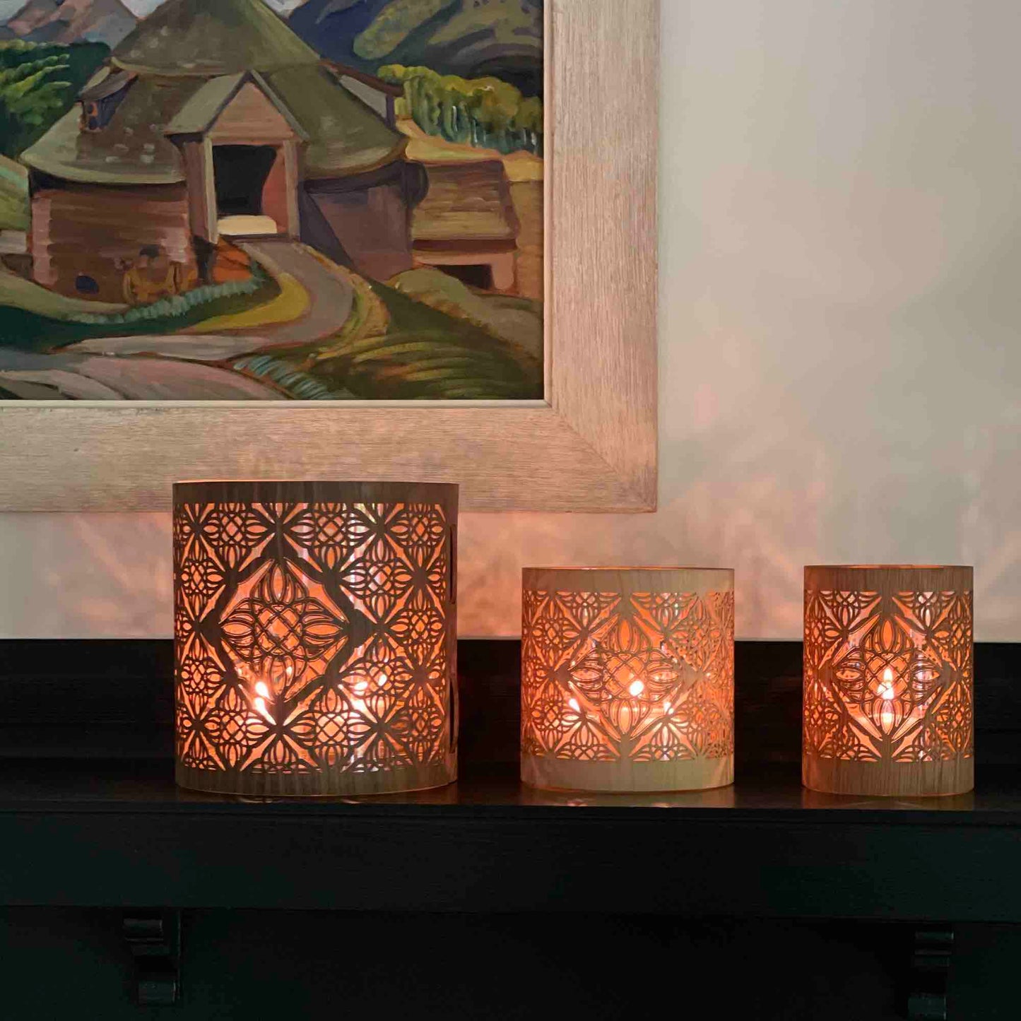 The Medallion lantern candle holder