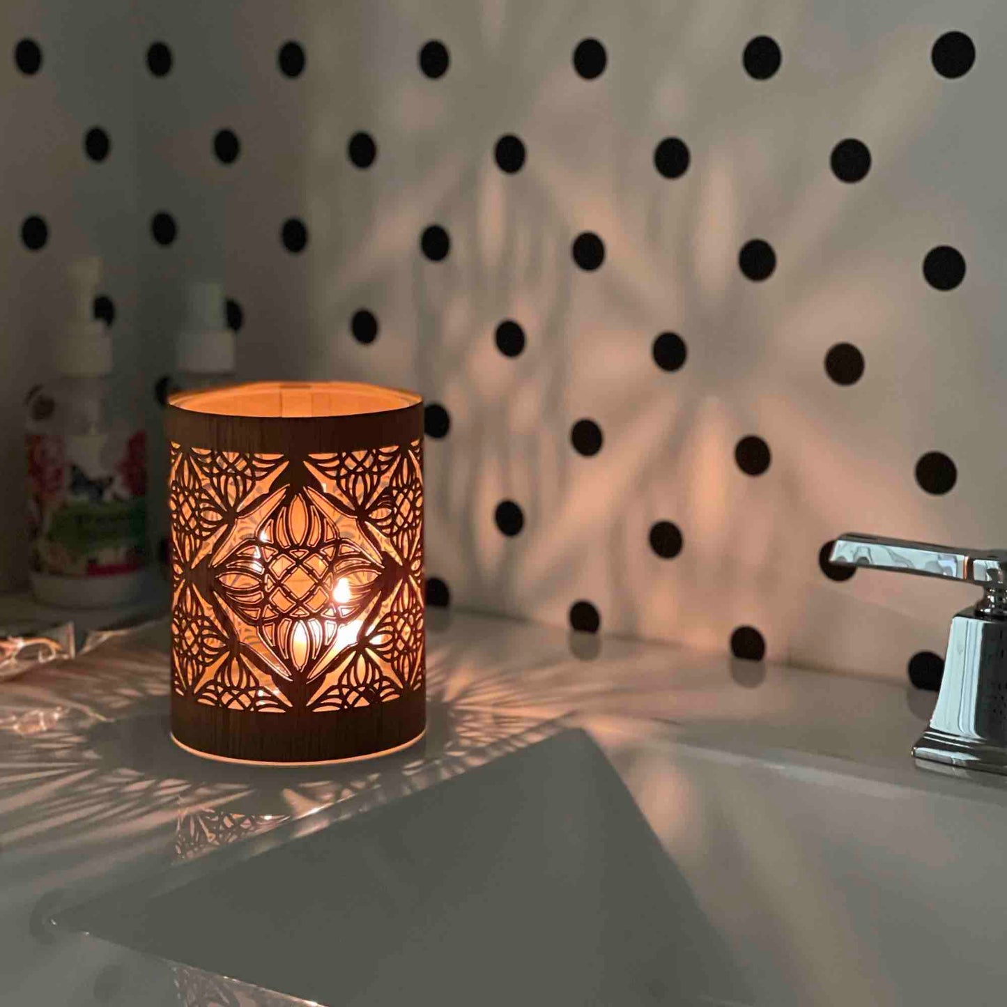 The Medallion lantern candle holder