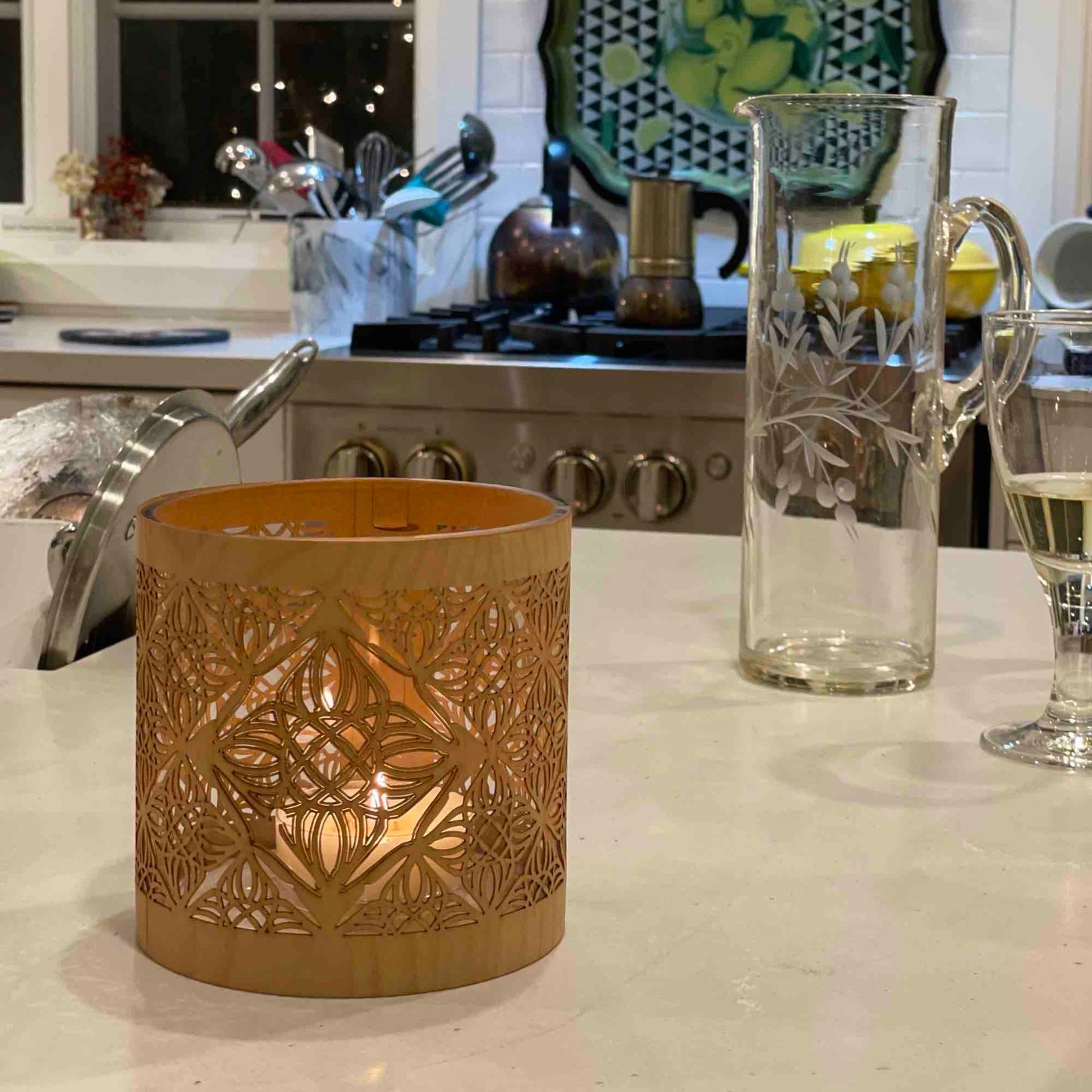The Medallion lantern candle holder