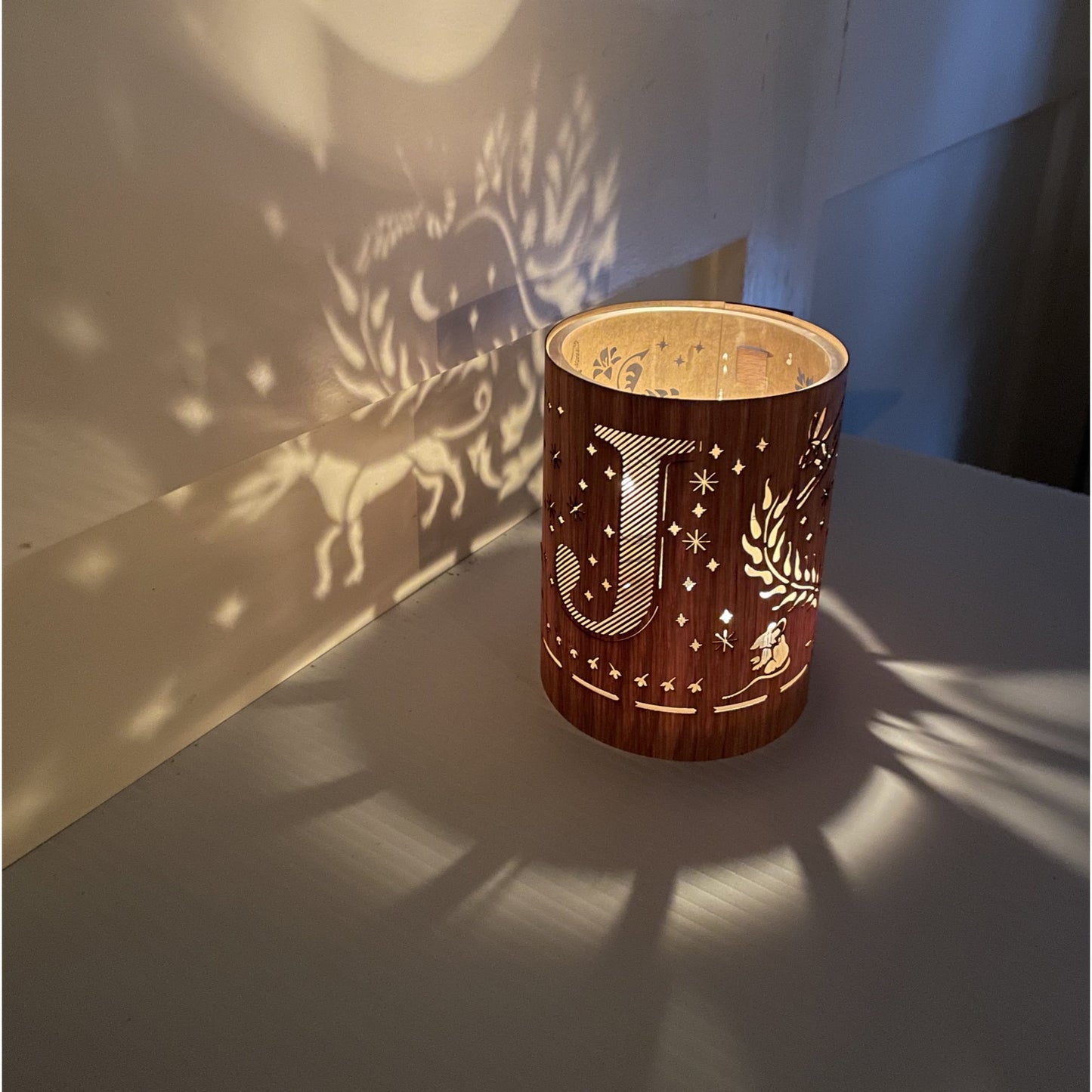 J - Monogram Letter J Candle Lantern