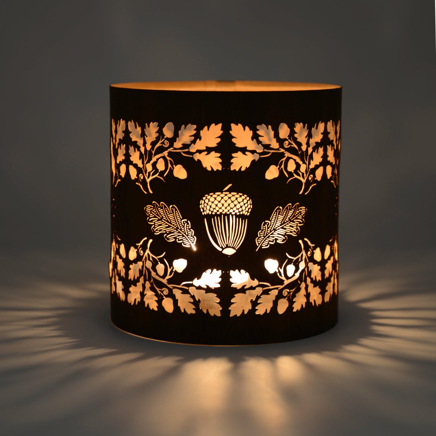 Extra Cozy (No Glass) - Oak leaves and Acorns Lantern