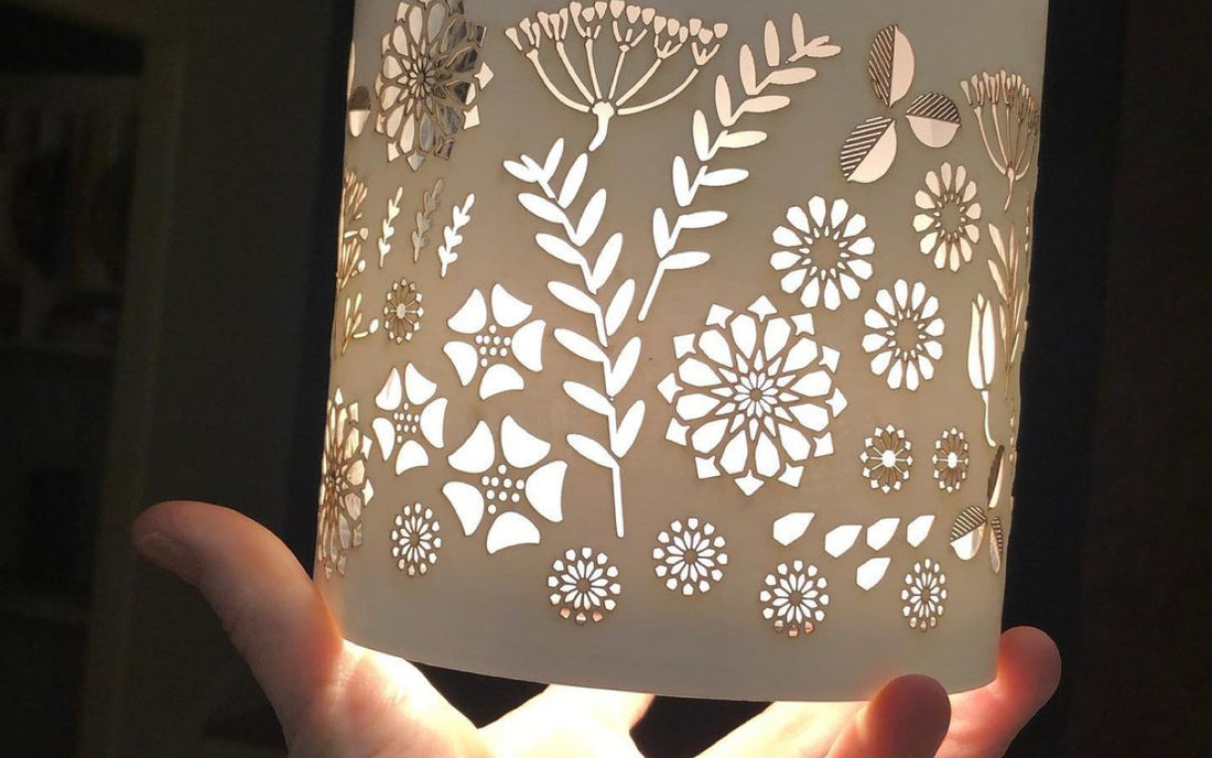 The Fleur lantern - this is me prototyping in paper
