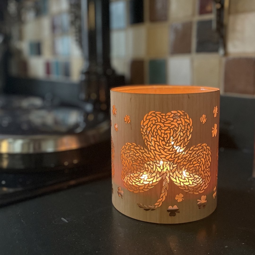 A Shamrock Candle Lantern - Irish Inspired