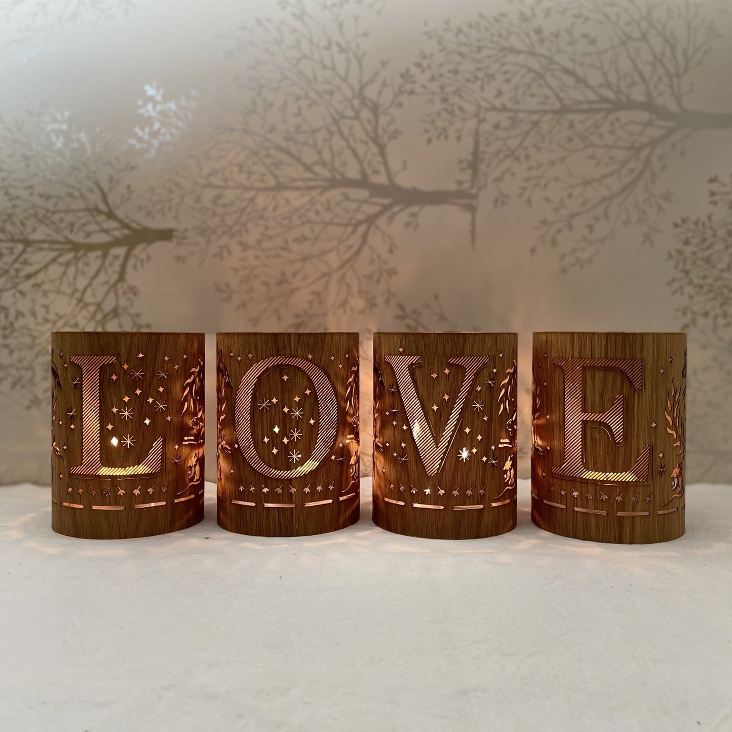 E - Monogram Letter E Candle Lantern