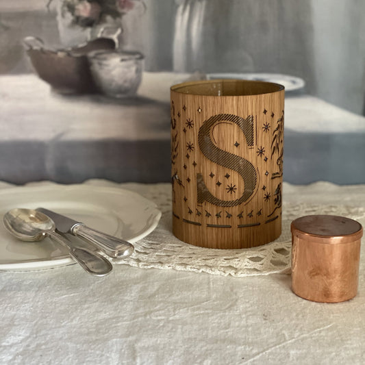 S - Monogram Letter S Candle Lantern