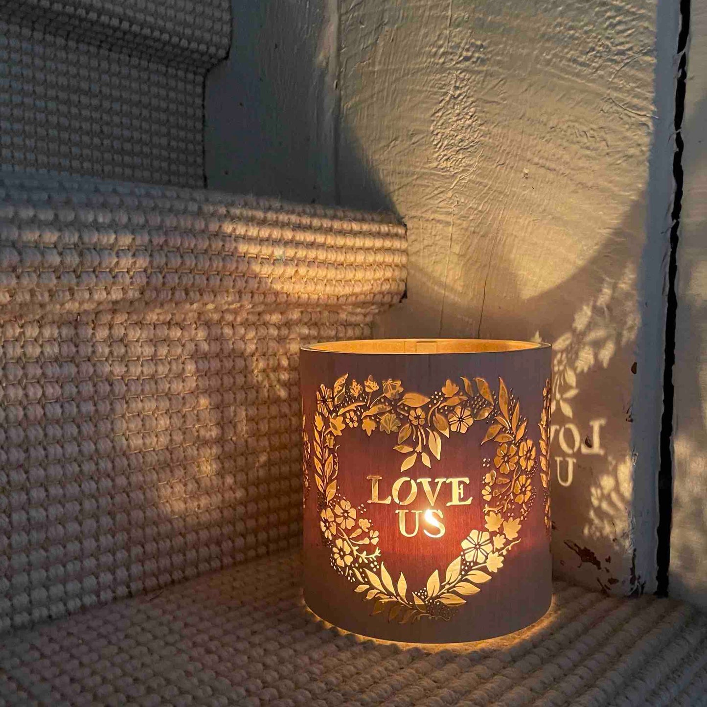 Fill Your Home With Love with our Love Us Lantern