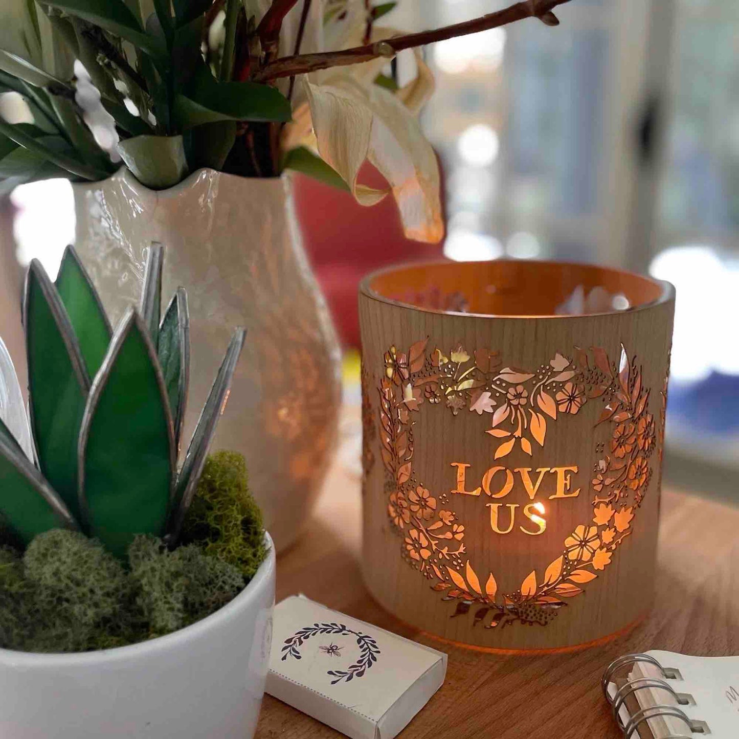 Fill Your Home With Love with our Love Us Lantern