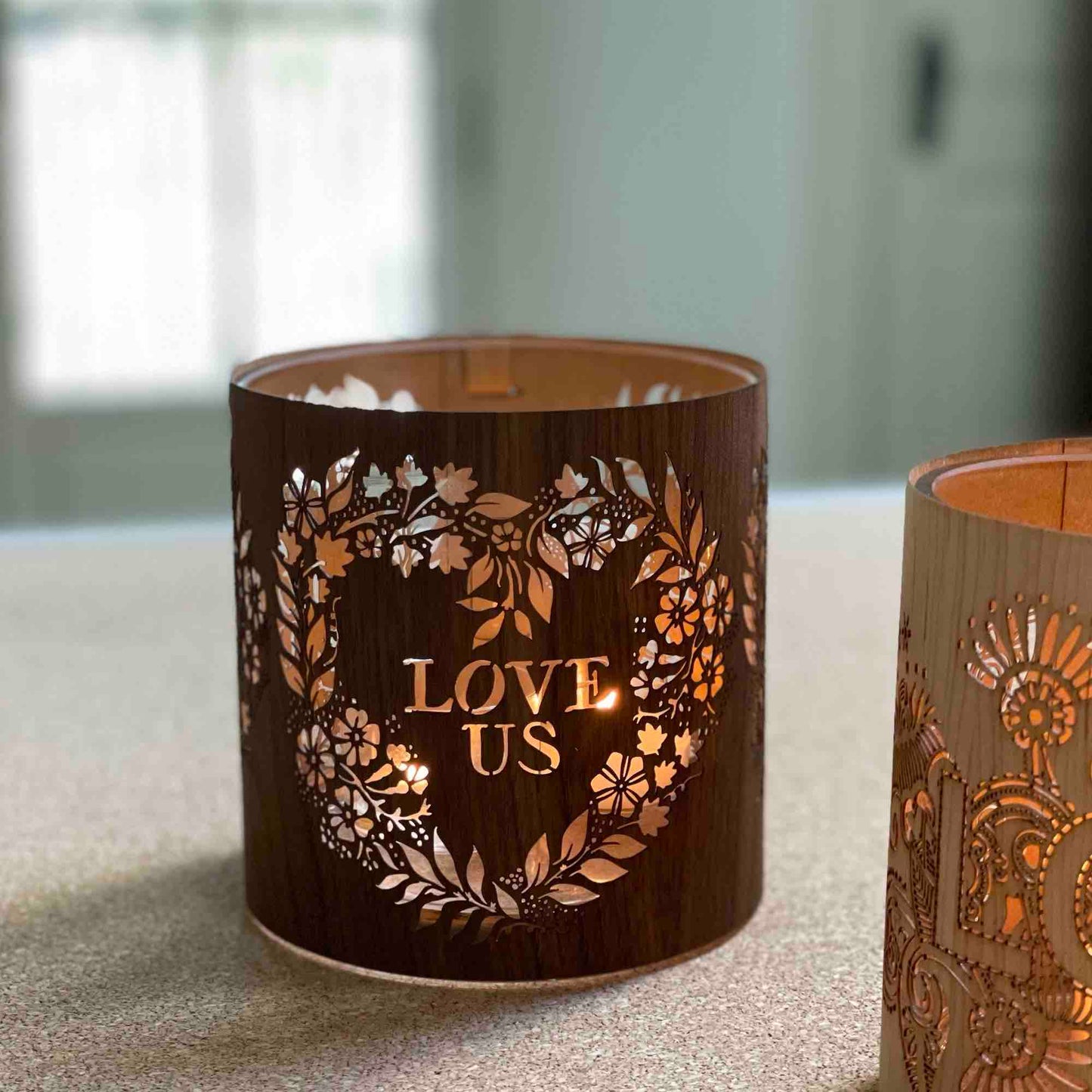 Fill Your Home With Love with our Love Us Lantern