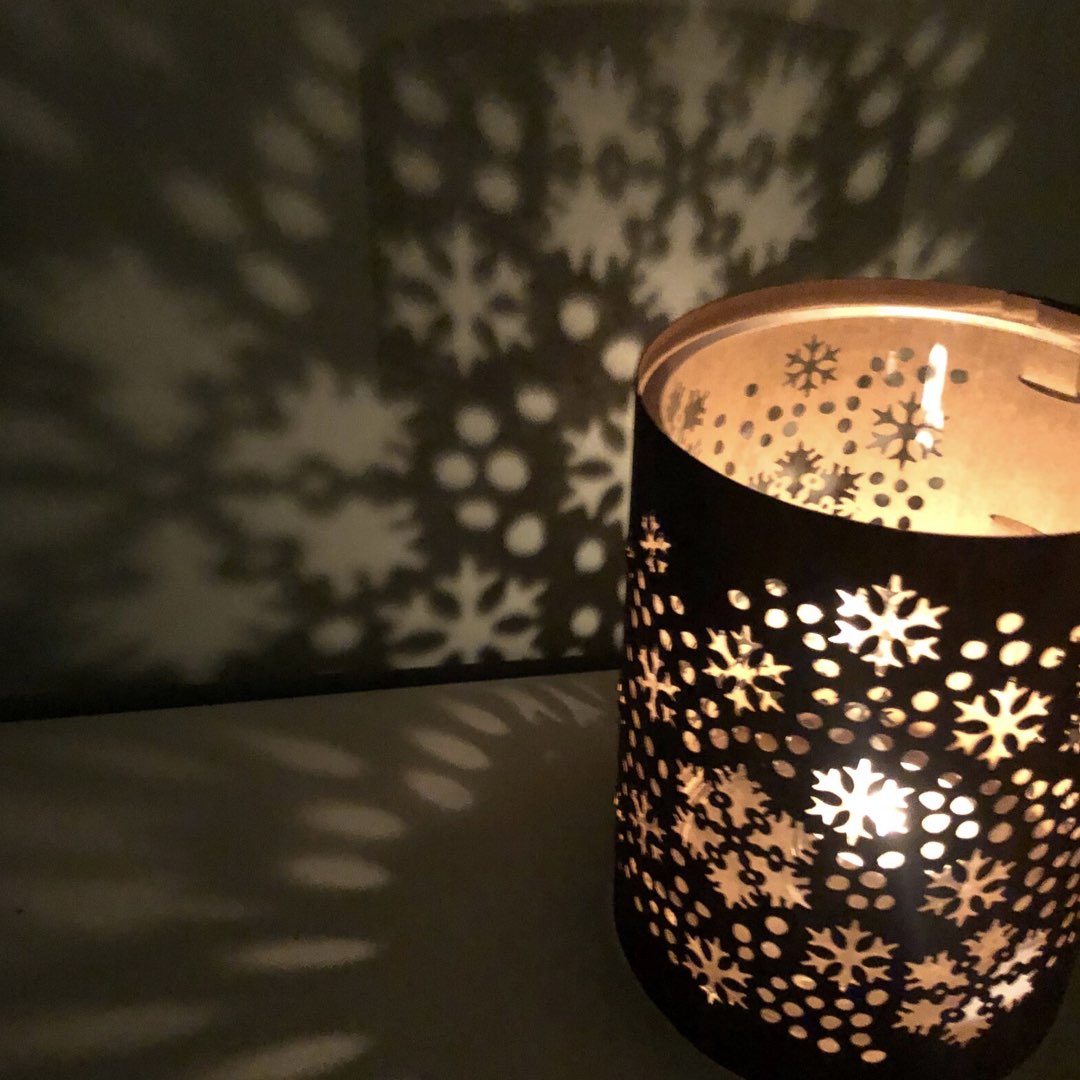 A Snowflake candle lantern