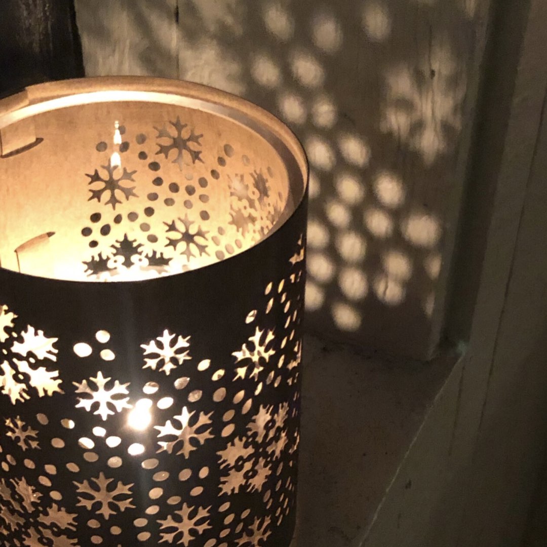 A Snowflake candle lantern