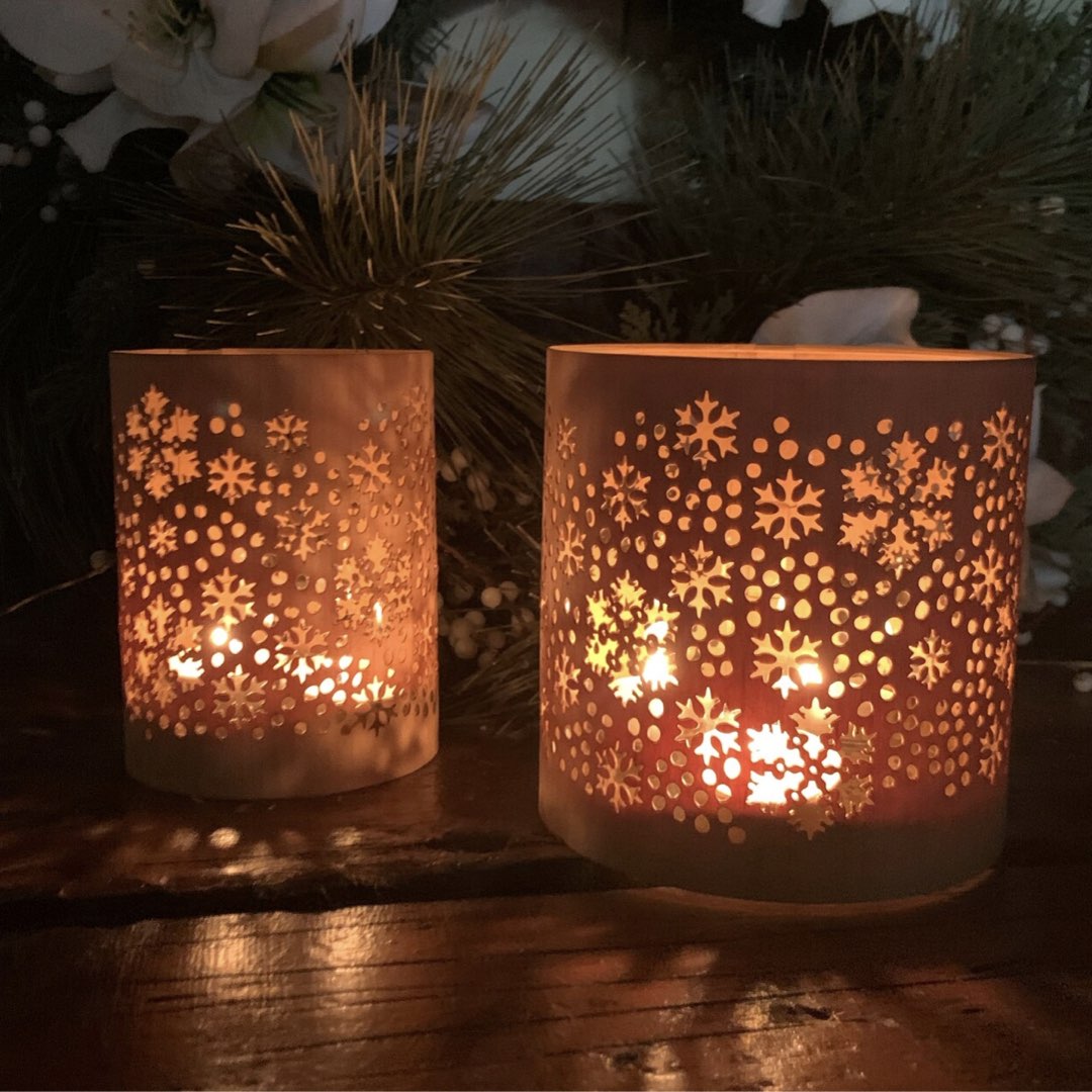 A Snowflake candle lantern