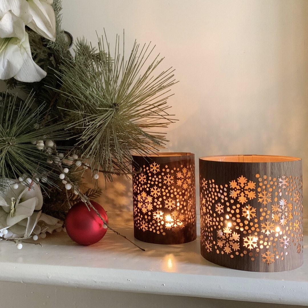 A Snowflake candle lantern