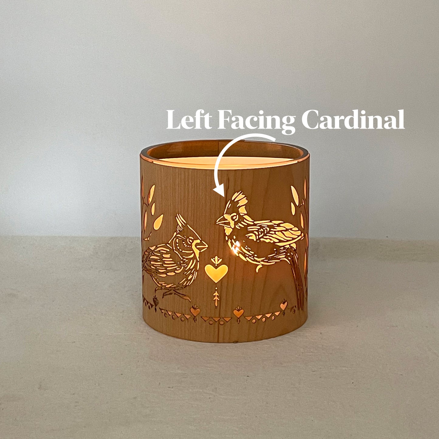 The Cardinal Candle Holder