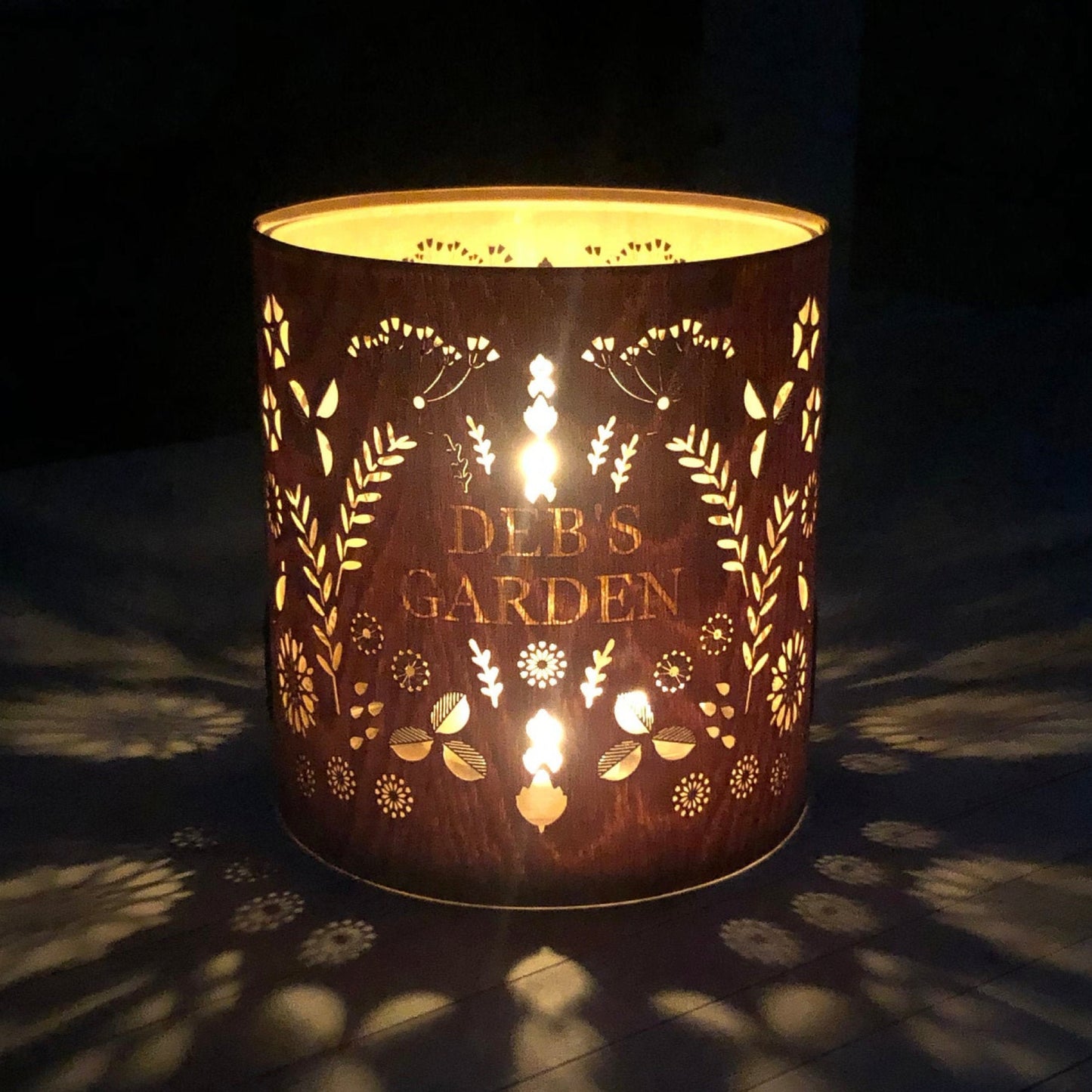 The fleur lantern with personalization