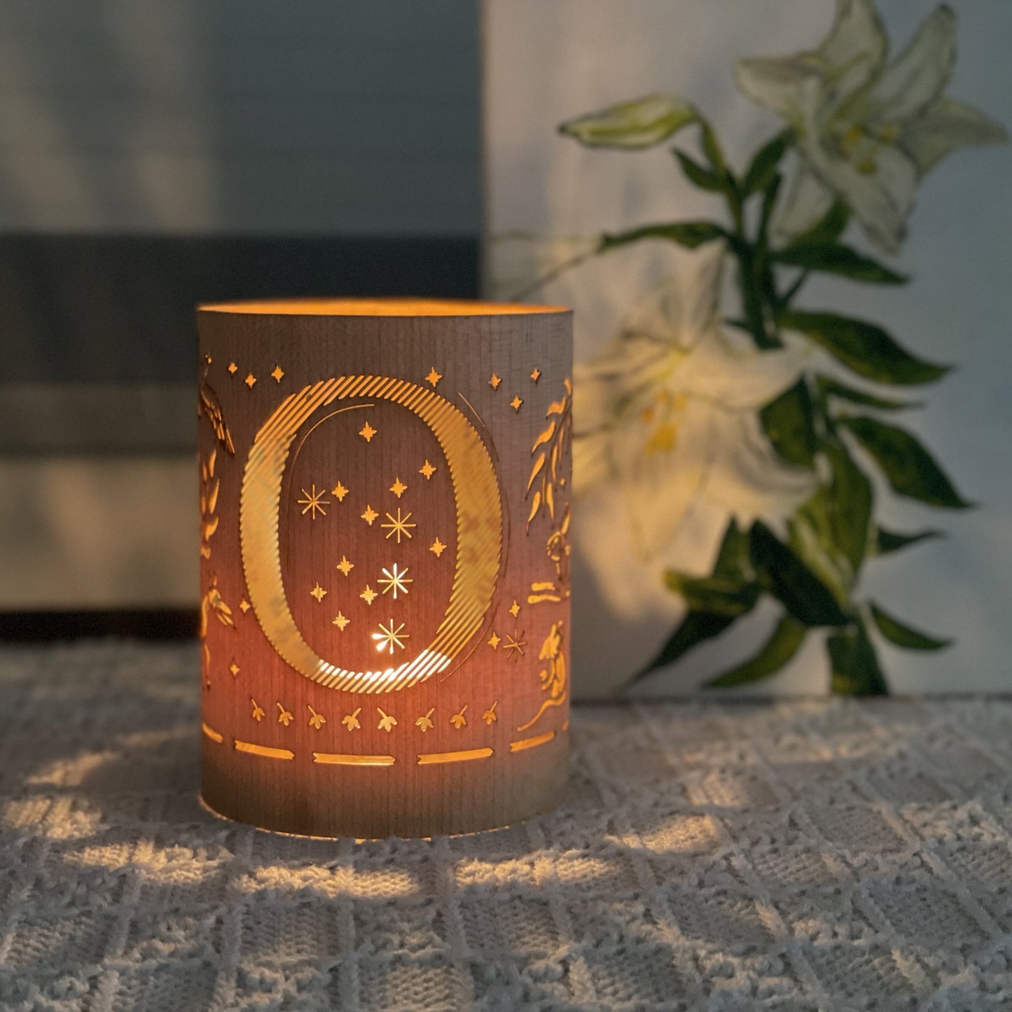 O - Monogram Letter O Candle Lantern